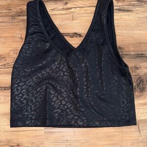Beyond Yoga Black Leopard Print Women's Bralette